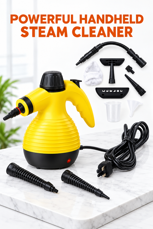 Handheld Steam Cleaner with Multi-Purpose Attachment Set