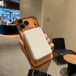 Frameless Case for iPhone 17 Pro Max Air for Magsafe Wirelss Charge Case for iPhone 13 14 15 16 Pro Max Thin PC Plating Cover