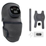Cordless Heated Knee Massager Wrap with LED Digital Display.